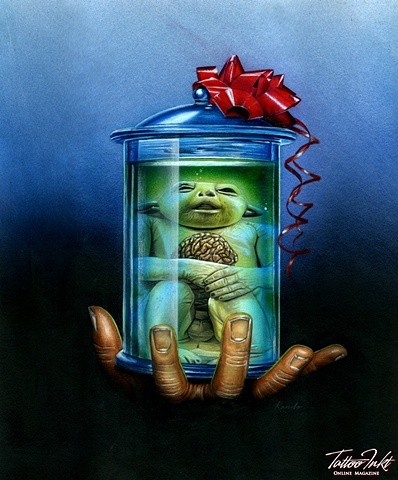 done for the Dark Tidings show at Hope Gallery.