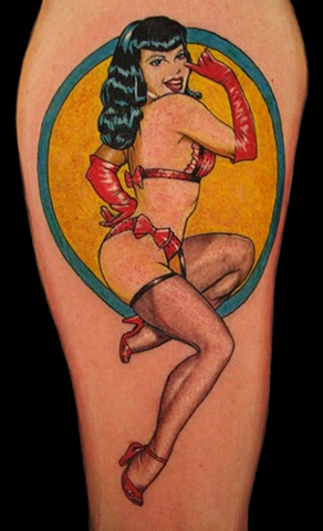 betty page pin up