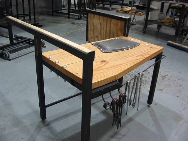 Glass Blowing Bench

Custom design and fabrication for private client in Alaska