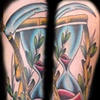 Hourglass & scythe