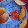 Knife and Peach detail