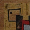 Untitled (Lichtenstein) monoprint on wood