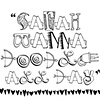 "Sarah Wanna Doodle All Day" Hand drawn font.