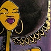 Gold Afro.