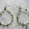 Serena earrings with prehnite beads