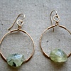 Lucky Earrings with Prehnite