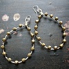 Serena earrings in brass