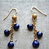 Iolite Cluster Earrings