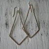 Hammered Diamond Shaped Earrings