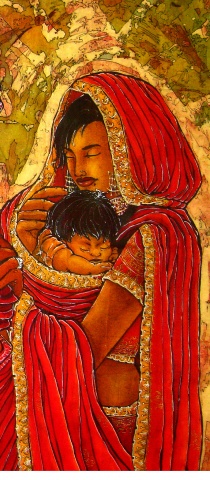 Indian Mother Close Up 