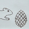 Squirrel with Pinecone