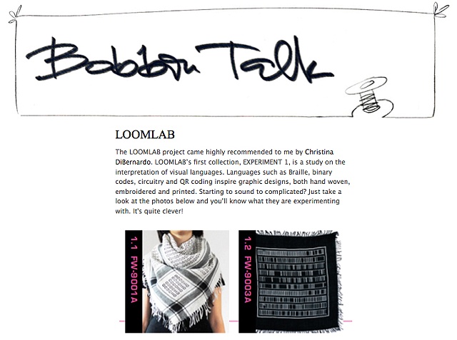 BOBBIN TALK