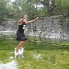 Ife head walks on water