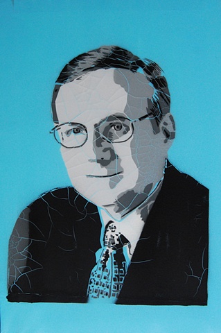 Paul Allen 2010 Spray Paint on Linen