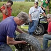 Sitting on Tires.