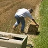 Baling Hay.