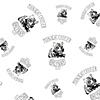 silkscreen textile design for Sarah Aphrodite's street label 24k