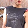 AMMUNITION FOR GIRLS ON A MISSION

screenprinted shoulder pad top