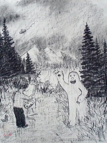 the joy of drawing (greetings from bigfoot) 