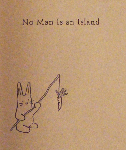 a small drawing in a book