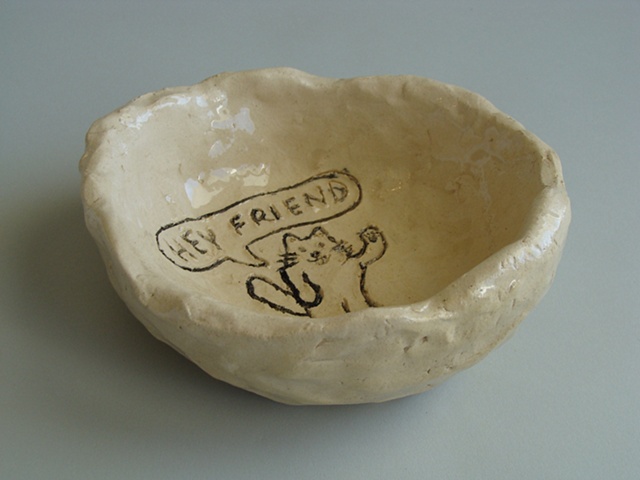 (Hey Friend) Food Bowl for Stray Cats