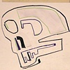 LP Collage Skull