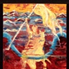 Joan of Arc through the flood waters