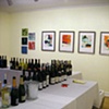 gallery set up for event