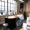 Tim in his space - spring 2003