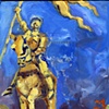 Joan of Arc Yellow -small painting