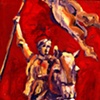 Joan of Arc Red - small painting
