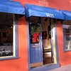 MOXY Studios gallery door at Christmas 2006