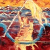 Joan of Arc through the flood waters