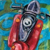 red scooter