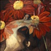 nude figure with mums