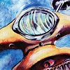 headlight and sky