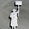 Protester brooch