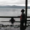 Nikki and Sache in Lake Apoyo