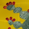 Left Mitten (Detail Cactus)