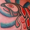 Native American fish with Japanese koi