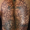 BEFORE- Japanese Sleeve with dragon koi and hannya mask
