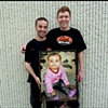 Collin and his Friend Estes with a special painting