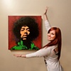 Lauren with her Jimi Hendrix!