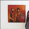 Chicago Saxophonist Dudley Owens with his Custom Piece