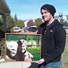 Dave with his piece