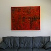 My Abstract Textural piece in a client's home in Saratgoa, NY