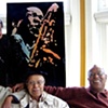 Ari Brown and his family with his John Coltrane 