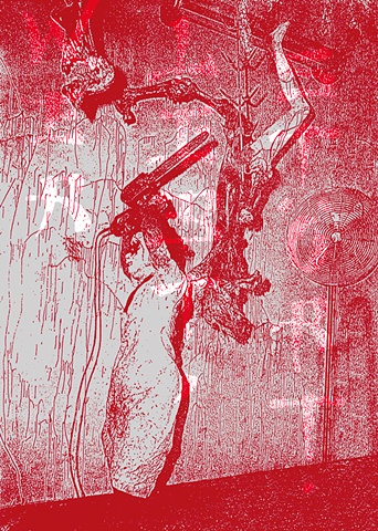 Giacomo Spazio. Hate & Love. Wer Lebt St�rt. Punk. Kiss. The Kiss. Performance. 1977.Urban art, Contemporary art. Modern Art. Street Art. Pop Art