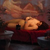 "Pompeiian woman with pyxis"
