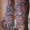 skull with water- inside arm